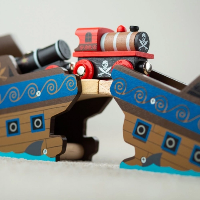 Bigjigs Rail Pirate Train Set