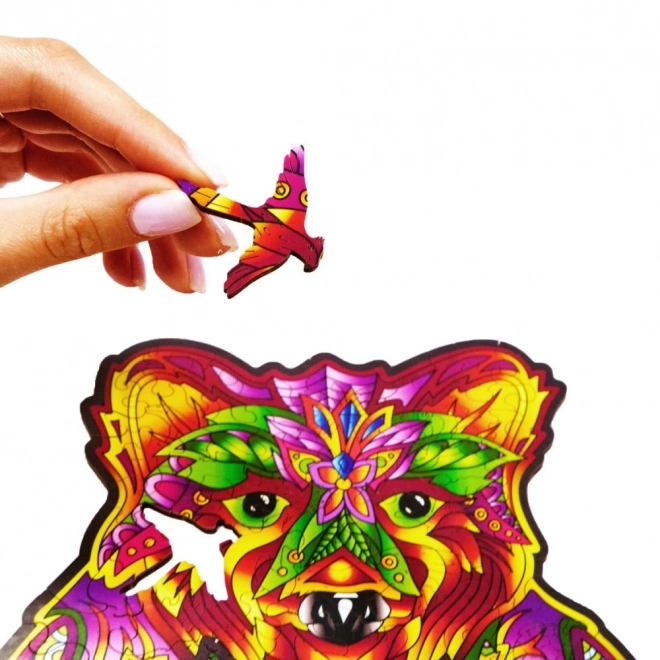 Colorful Wooden Bear Puzzle