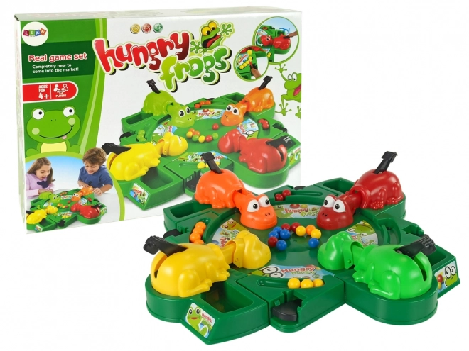 Hungry Frogs Dexterity Board Game