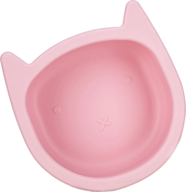 FreeON Silicone Kitten Bowl, Pink