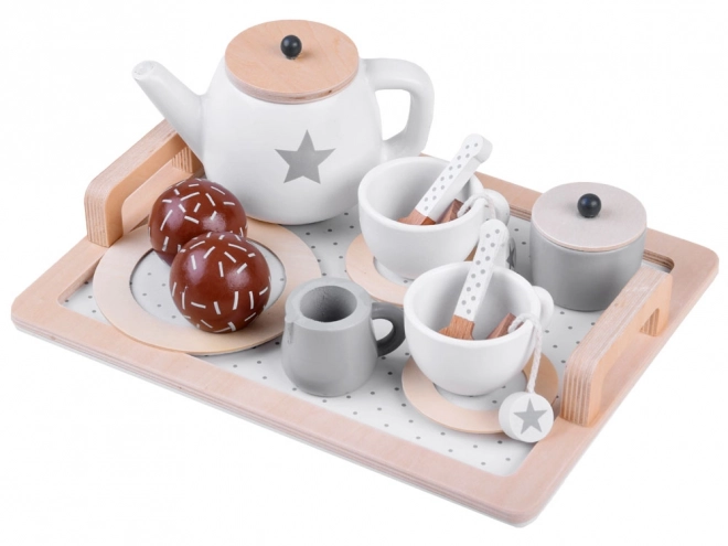 Charming Wooden Tea Set for Children