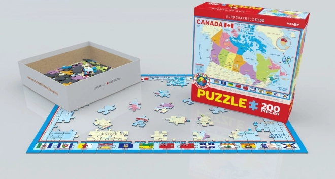 Eurographics Canada Map Puzzle 200 Pieces