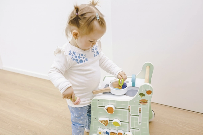 Wooden Activity Walker Kitchen Set