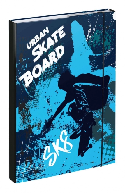 School Notebook Folder Skateboard Design