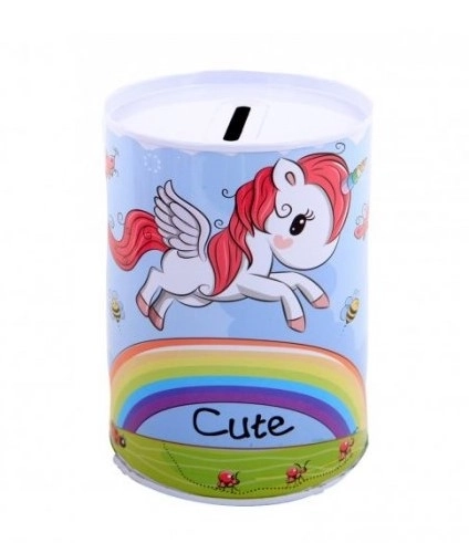 Unicorn Tin Money Box