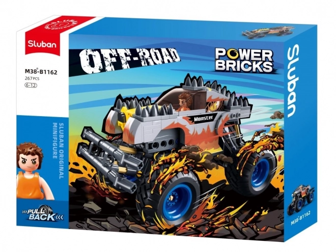 Sluban Power Bricks Silver Fire Off-road Monster