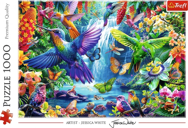 Hummingbirds in the Tropics 1000 Piece Puzzle