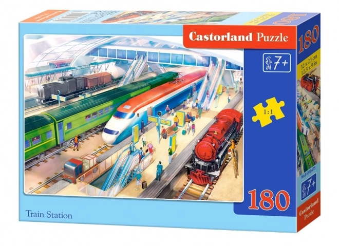 Colorful Train Station Puzzle