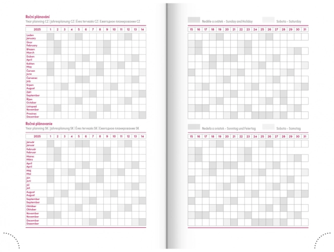 Daily Planner Aprint Neo 2025 Pink