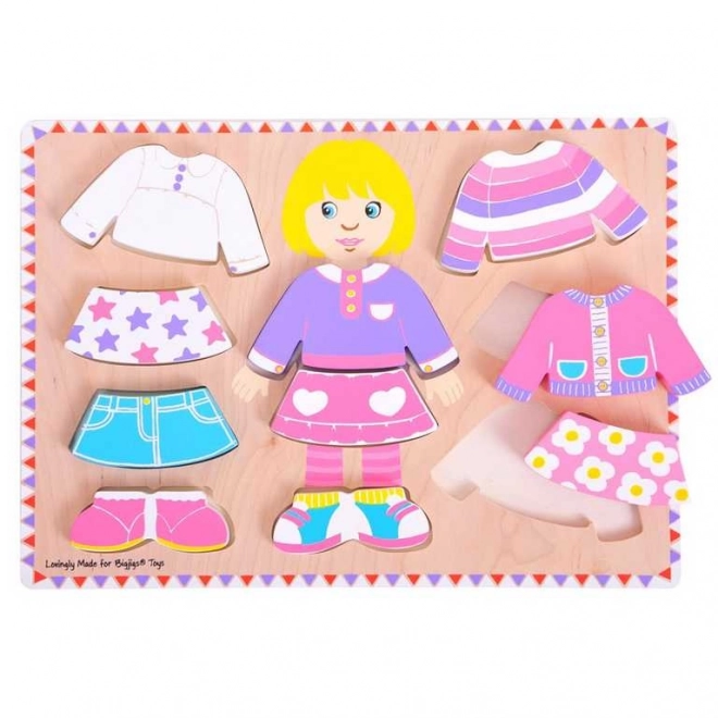 Bigjigs Baby Dress-Up Puzzle Girl