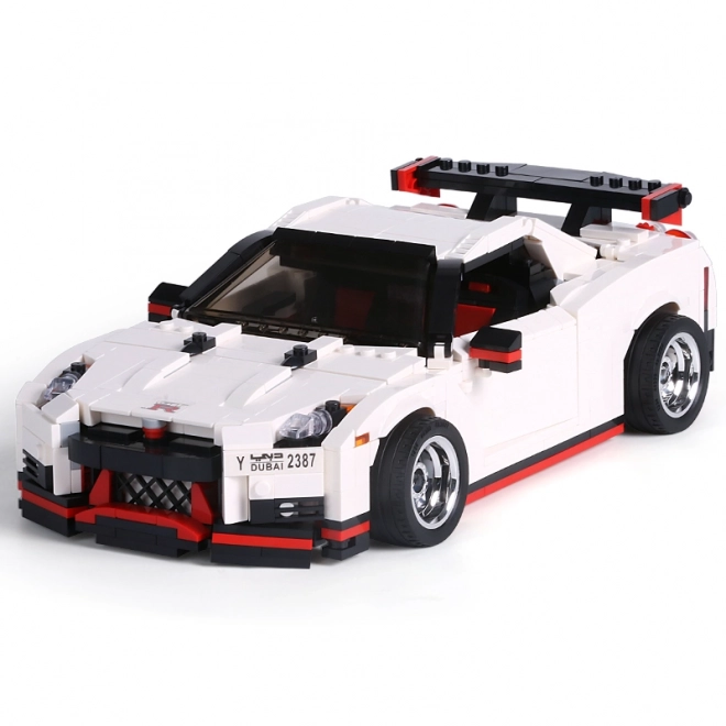 White Sports Car Building Block Set