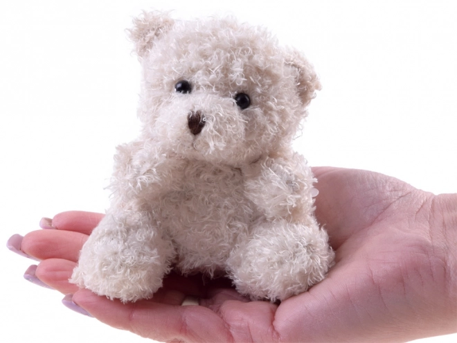 Plush Teddy Bear Keychain – beige