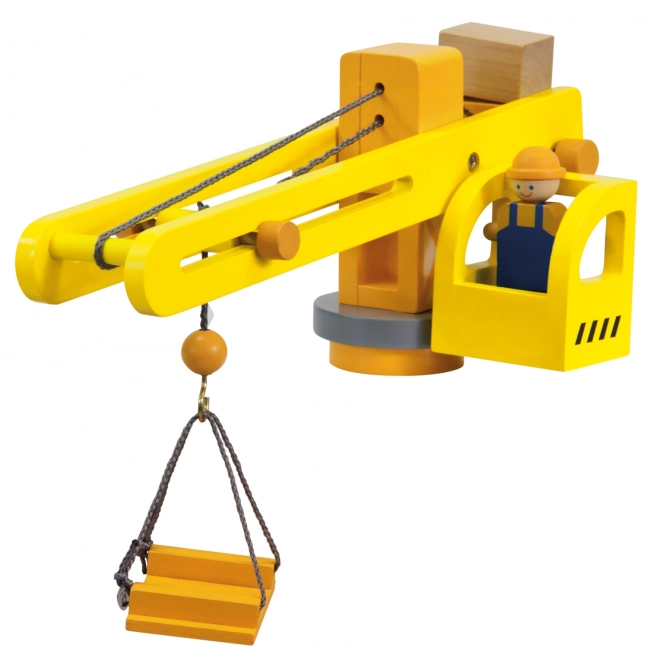 Wooden Crane with Accessories