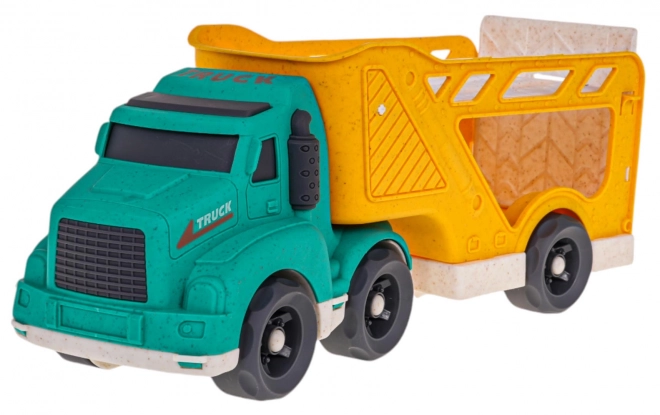 Eco Car Transporter Set with Toy Cars