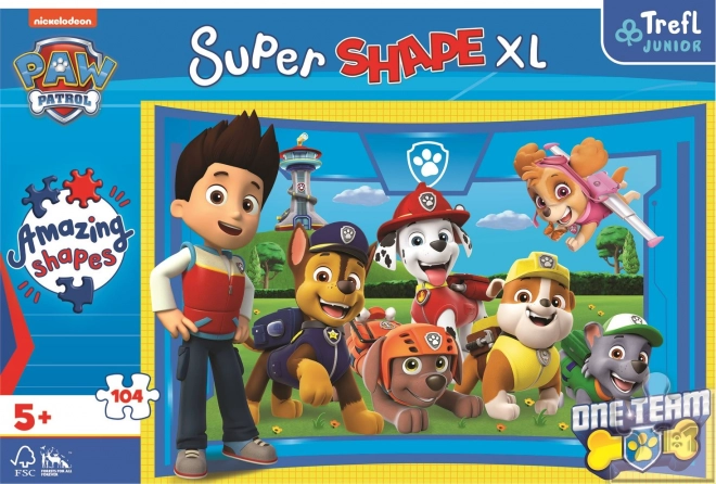 Puzzle Super Shape XL PAW Patrol: Puppy Friends 104 Pieces