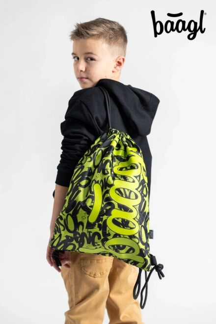 Lime Drawstring Bag