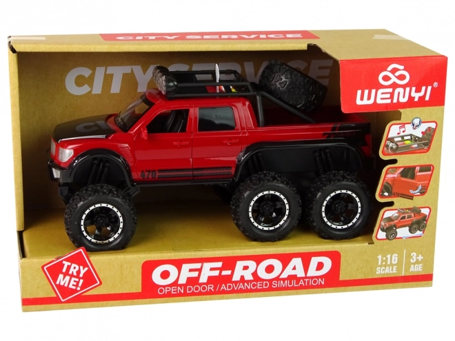 Frictio-Powered Off-Road Car with Large Wheels