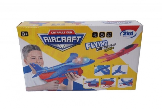 Foam Launcher Airplane with Light