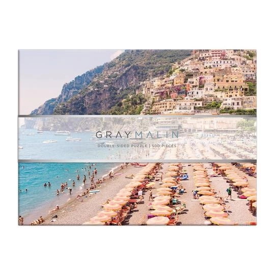 Galison Double-Sided Puzzle Italy Gray Malin 500 Pieces