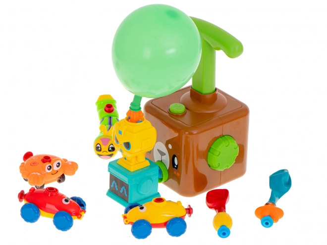 Balloon Launch Aerodynamic Car Bear Set 23 Pieces