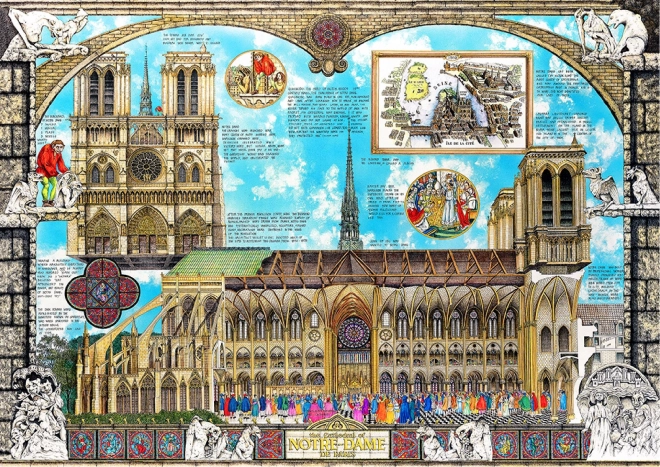 Wooden Notre-Dame 2-in-1 Puzzle