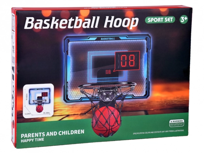 Electronic Basketball Hoop Set with Score Counter