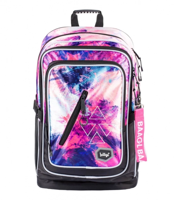 Baagl School Backpack Cubic Abstract