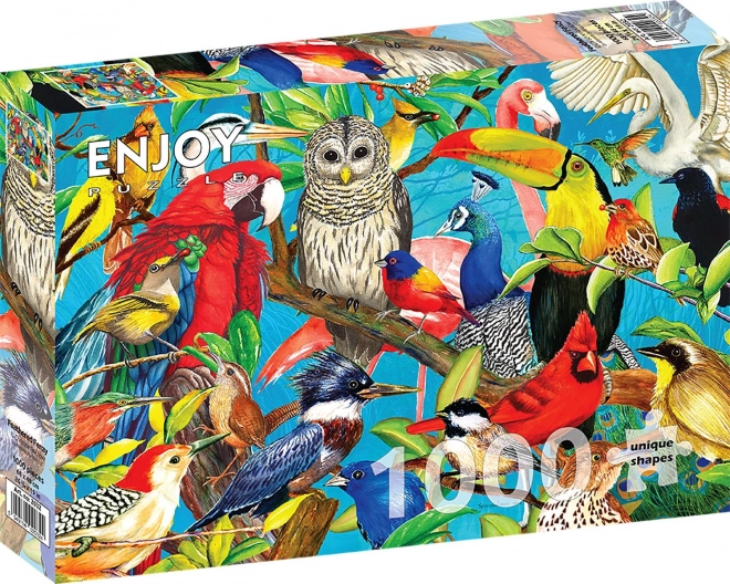 Enjoy Puzzle Feathered Madness 1000 Pieces