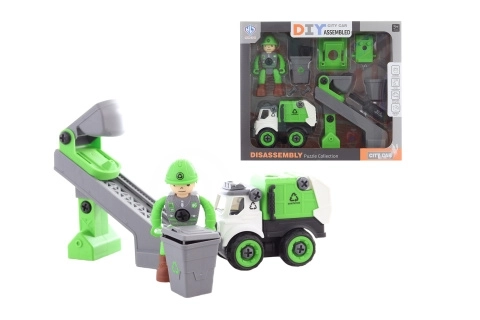 Plastic Garbage Truck Set with Action Figure