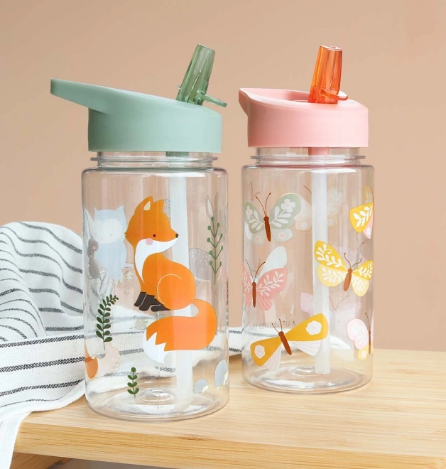 Children's Drinking Bottle With Butterfly Print