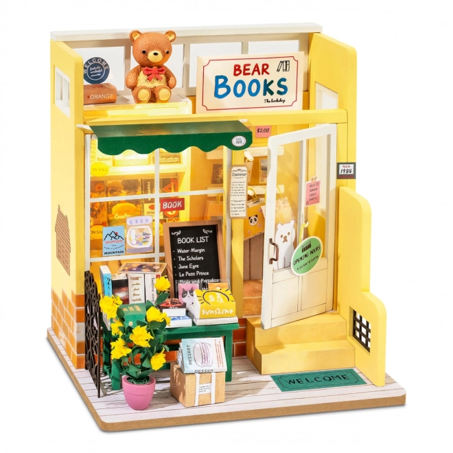 Robotime Rolife DIY Miniature Bookstore with LED Lighting