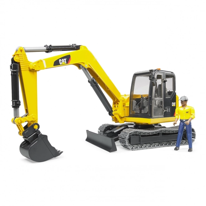 Mini Excavator CAT with Figure