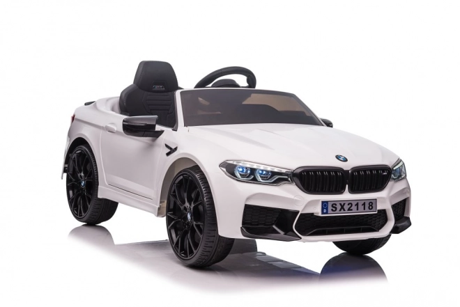 BMW M5 White Battery Operated Vehicle