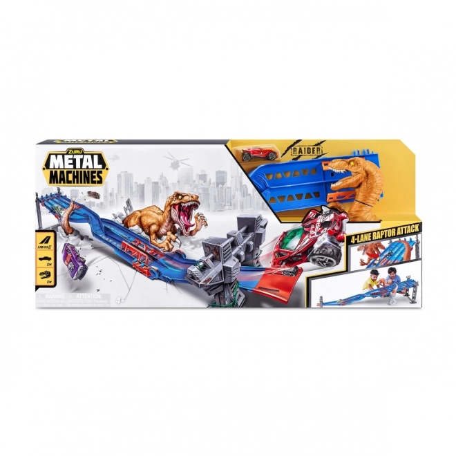 Zuru Metal Machines racing track Raptor attack