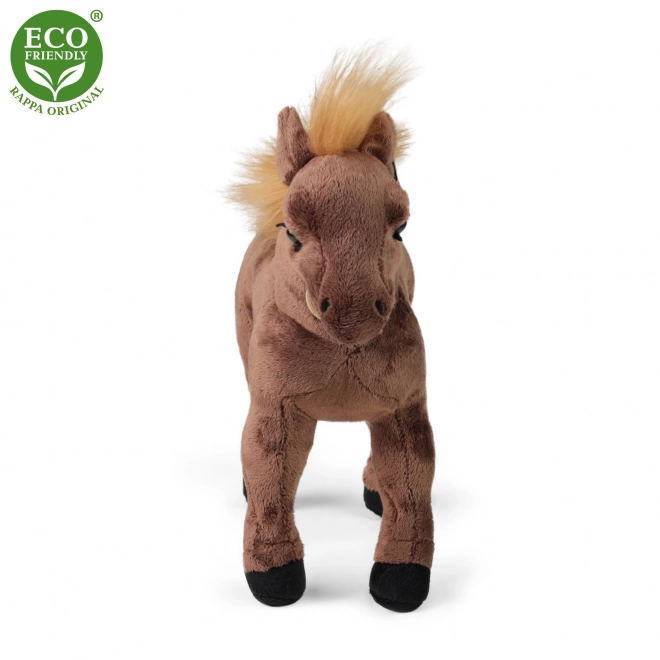 Brown Plush Horse 29 cm Eco-friendly