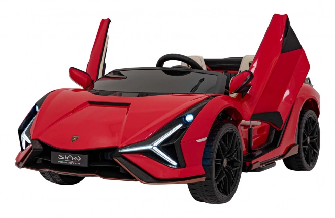Ružové vozidlo Lamborghini Sian – Červené