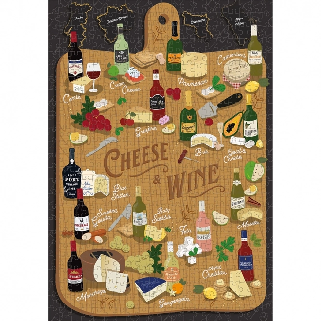 Ridley's Games Cheese and Wine Lovers Puzzle 500 Pieces