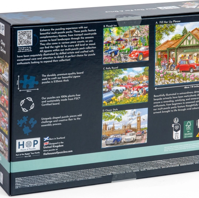 Puzzel Mooie dag voor een ritje 500 stukjes