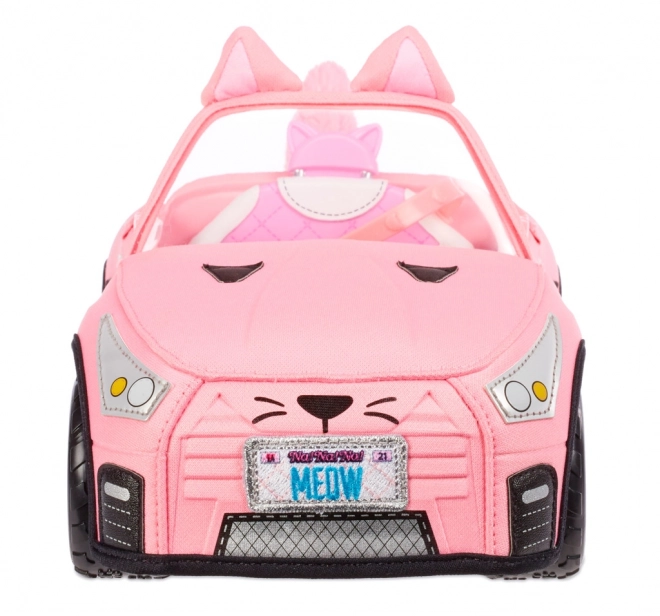 Na! Na! Na! Surprise Plush Pink Convertible Car Cat Design