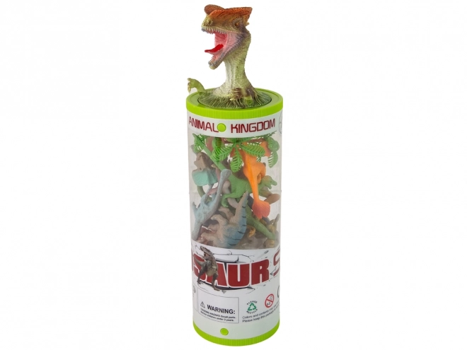 Állat Dinoszaurusz Figura Készlet 12 db. Tartozékok a tubusban