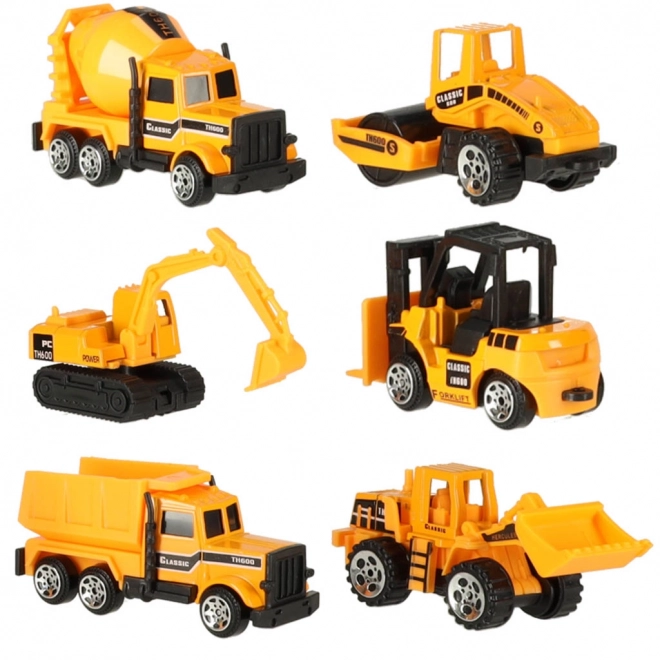 Construction Machinery 6-Piece Vehicle Set