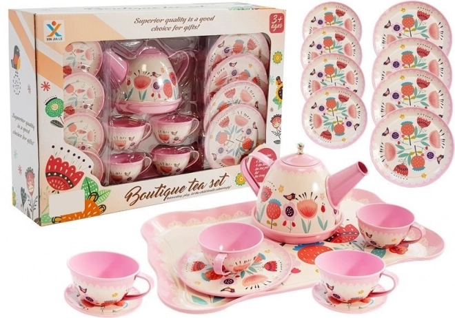 Tea Set for Girls with Cups and Saucer, Perfect for Tea Parties