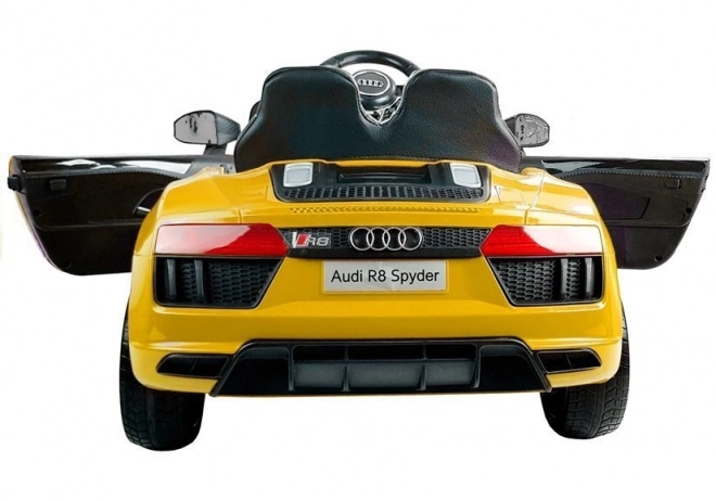 Yellow ride-on Audi R8 Spyder