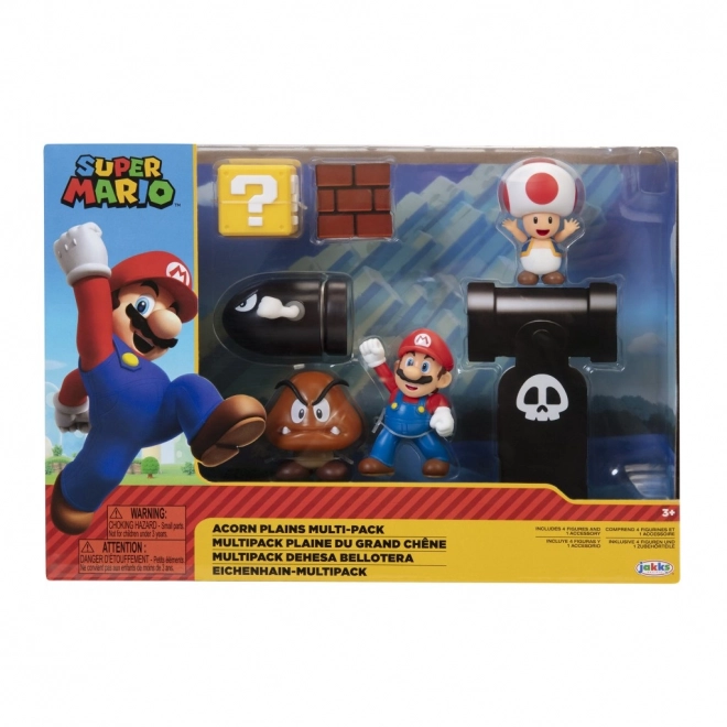 Set di figurine Super Mario Diorama 6 cm