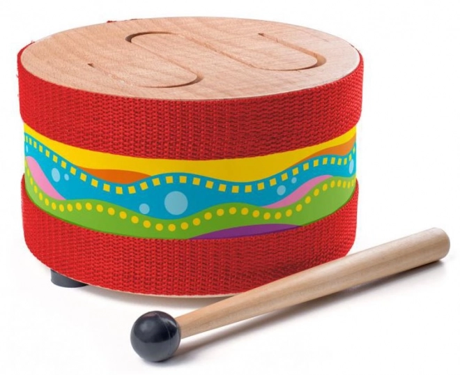 Colorful Wooden Drum for Kids