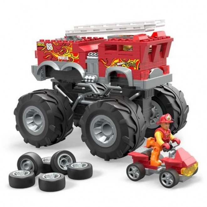 Mega Hot Wheels Monster Trucks 5-Alarm Construction Set