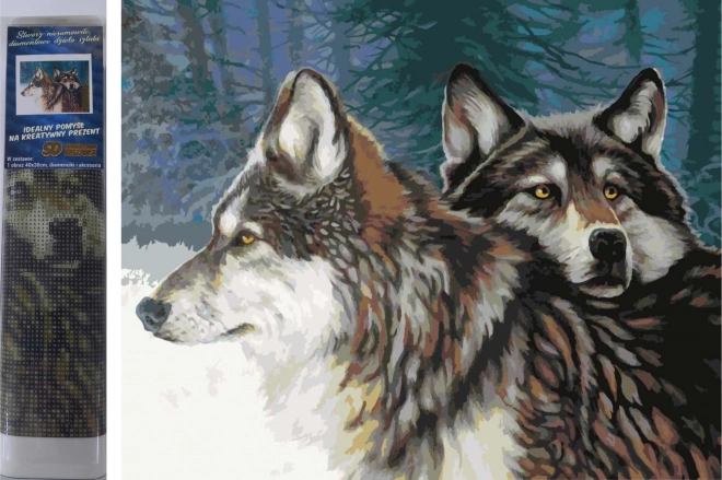 Diamond Painting Wolves in Winter