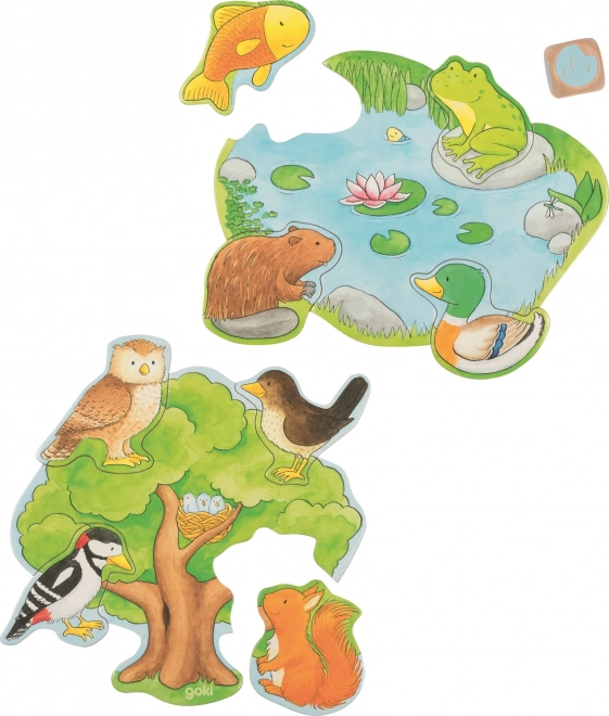 Goki Animal Habitat Puzzle Game