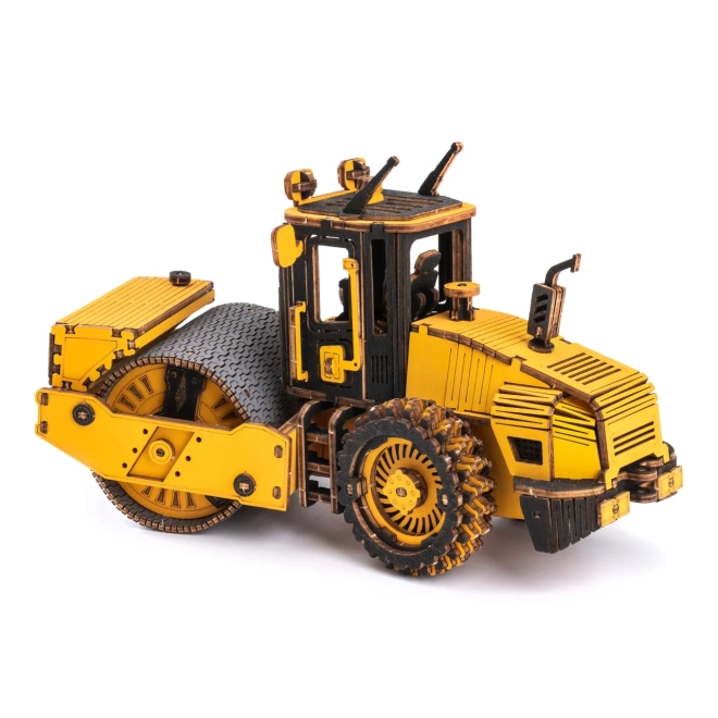 Robotic Wooden 3D Puzzle Road Roller