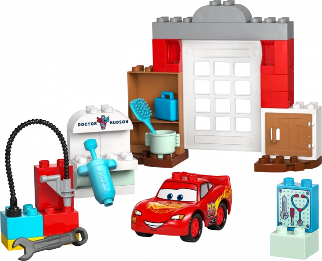 LEGO DUPLO Disney McQueen und Besuch in Doktor Hudsons Garage